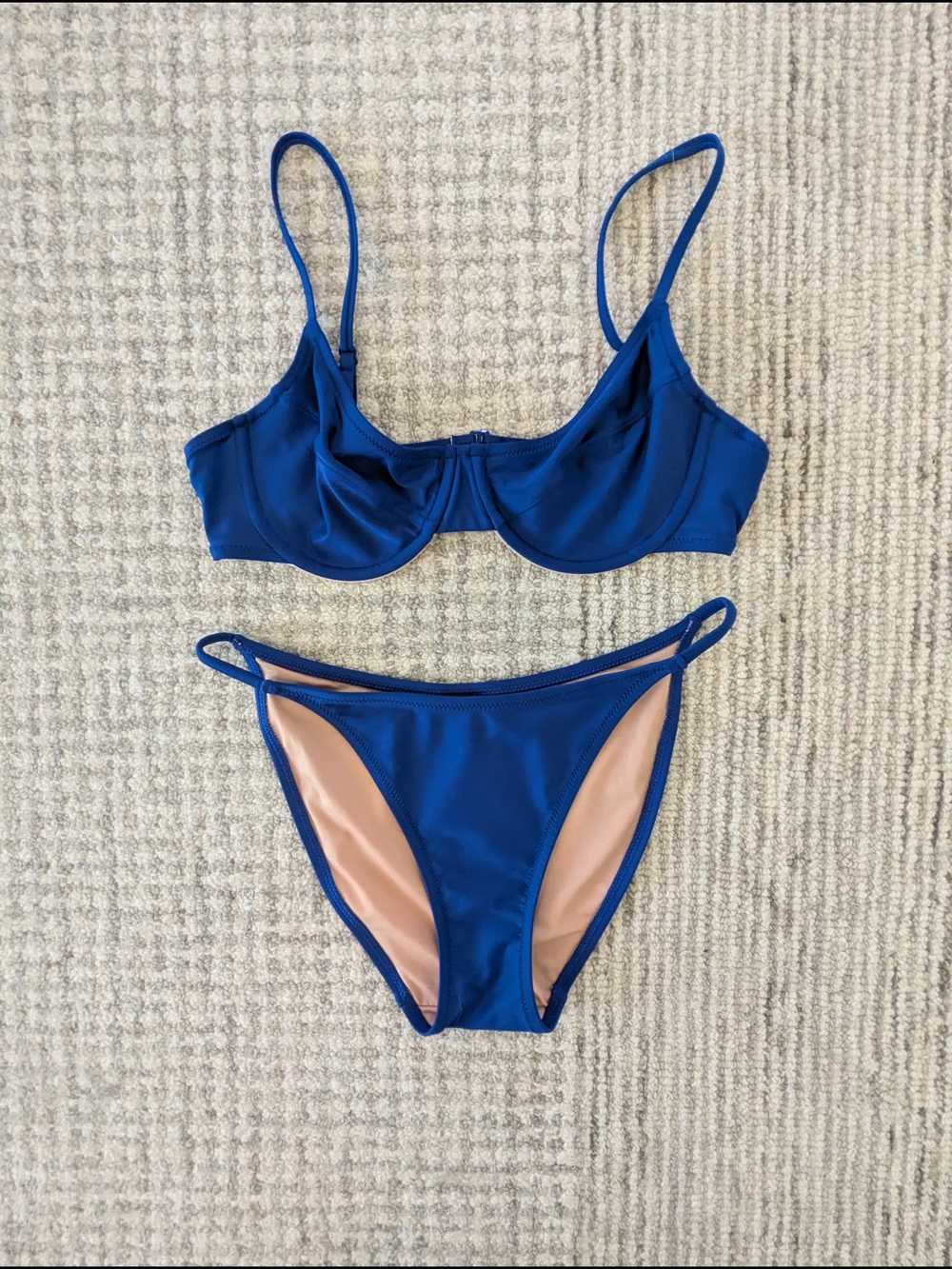J. Crew Royal Blue Underwire Bikini Set
